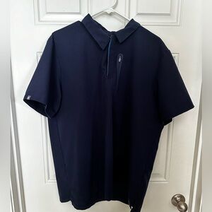 FIG Clothing Performance Dothan ScrubPolo in Navy/Royal Blue